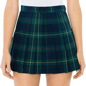 American Apparel pleated plaid tennis skirt